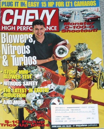 CHEVY HIGH PERFORMANCE 2000 JUNE - INDUCTION BOOSTERS